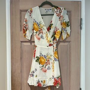 Reformation floral dress, size 0